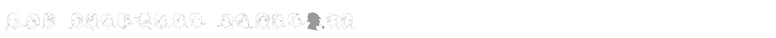 JMH Sherlock Dingbats font preview